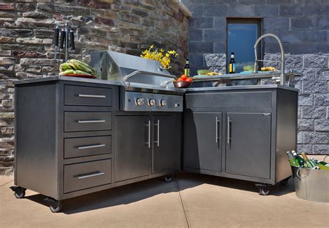 prefabricated outdoor kitchen cabinets